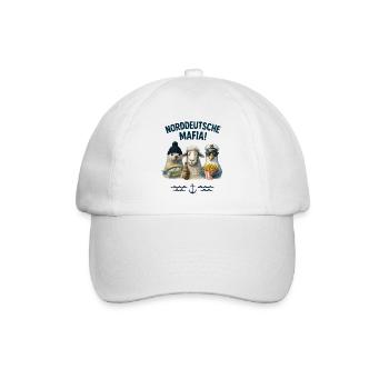 Norddeutsche Mafia - Baseballkappe - Weiß/Weiß - Vorne