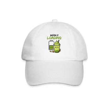 Ladebildschirm Grüner Smoothie Matcha Viral - Baseballkappe - Weiß/Weiß - Vorne
