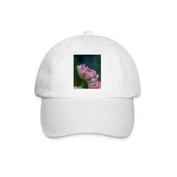 Tulpe Nahaufnahme - Baseballkappe - Weiß/Weiß - Vorne