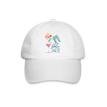 Dolce Vita Sommer 2026 - Baseballkappe - Weiß/Weiß - Vorne