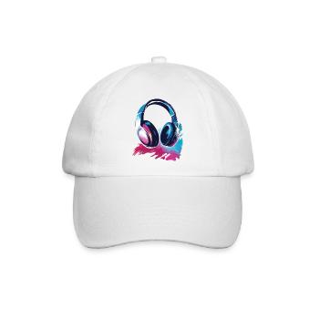 Headset Kopfhörer - Baseballkappe - Weiß/Weiß - Vorne