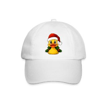 Entchen Weihnachten - Baseballkappe - Weiß/Weiß - Vorne