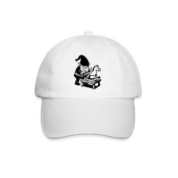 schaukelpferd wicht - Baseballkappe - Weiß/Weiß - Vorne