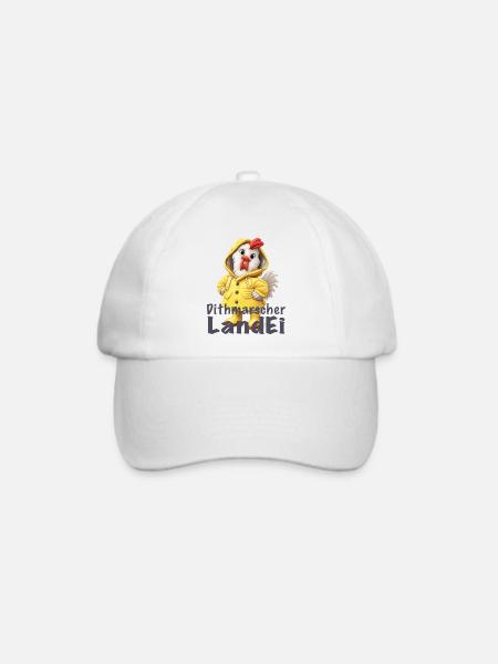 Dithmarscher Landei Regenmantel - Baseballkappe - Weiß/Weiß