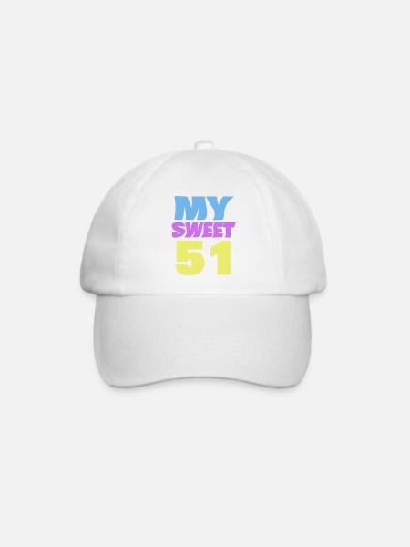 51 - Baseballkappe - Weiß/Weiß