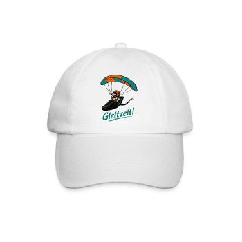 Gleizeit Paragliding Mascot - Baseballkappe - Weiß/Weiß - Vorne