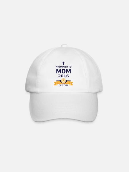 Beförderung zur Mutter 2016 - Baseballkappe - Weiß/Weiß