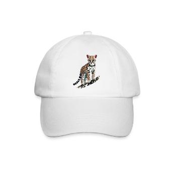 Ozelot - Baseballkappe - Weiß/Weiß - Vorne