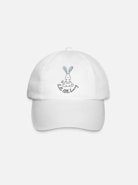 Little Bunny Blue - Baseballkappe - Weiß/Weiß
