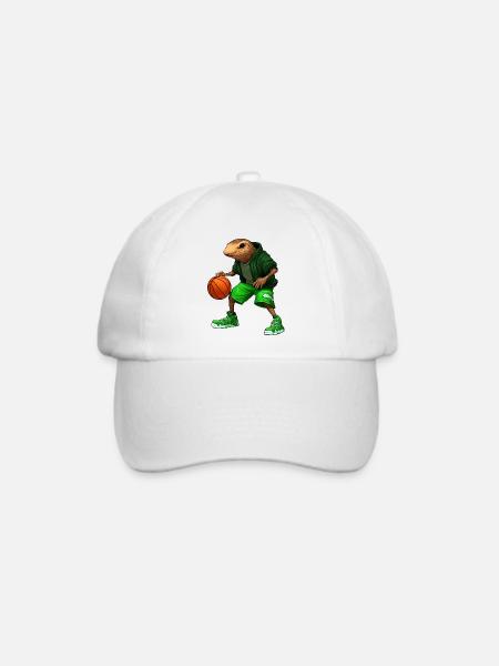Maulwurf Basketballer - Baseballkappe - Weiß/Weiß