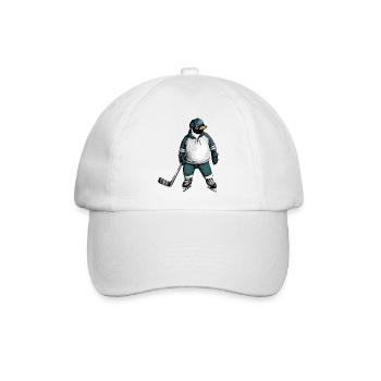 Eishockey Pinguin - Baseballkappe - Weiß/Weiß - Vorne