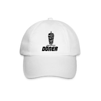 Döner Kebab - Baseballkappe - Weiß/Weiß - Vorne