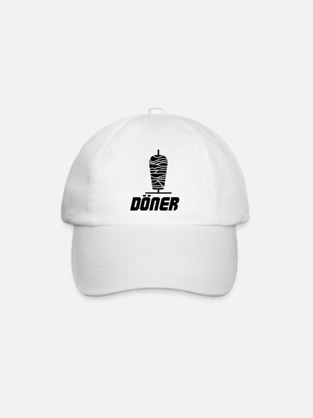 Döner Kebab - Baseballkappe - Weiß/Weiß