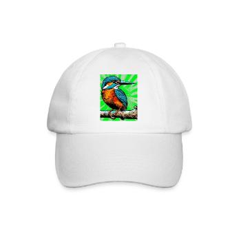 Eisvogel - Baseballkappe - Weiß/Weiß - Vorne