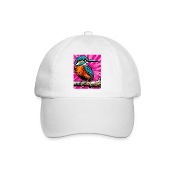 Eisvogel - Baseballkappe - Weiß/Weiß - Vorne