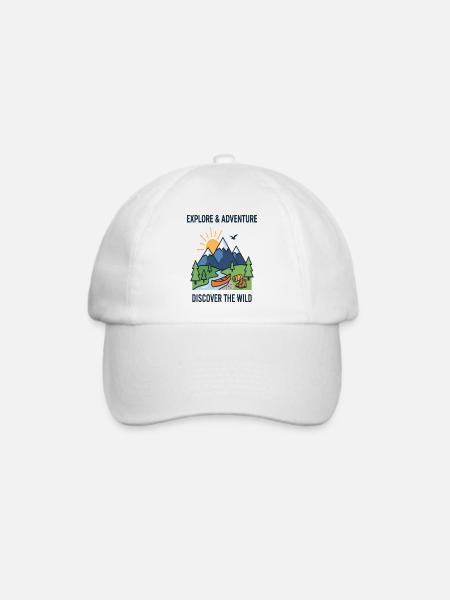 Abenteuer entdecken Entdecken Sie das Wildkanu - Baseballkappe - Weiß/Weiß