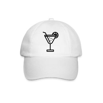 Cocktail - Baseballkappe - Weiß/Weiß - Vorne