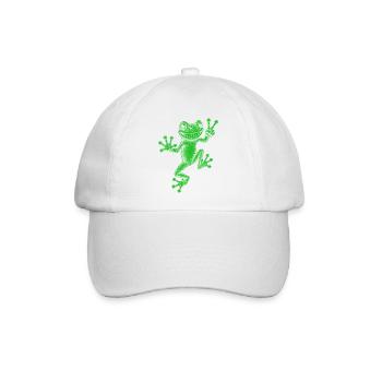 Laubfrosch - Baseballkappe - Weiß/Weiß - Vorne