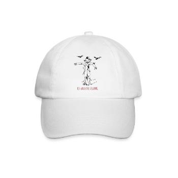 Ich halte die Stellung Lustiges Shirt  - Baseballkappe - Weiß/Weiß - Vorne