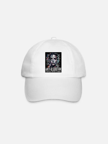 Anti Algorithm - Baseballkappe - Weiß/Weiß