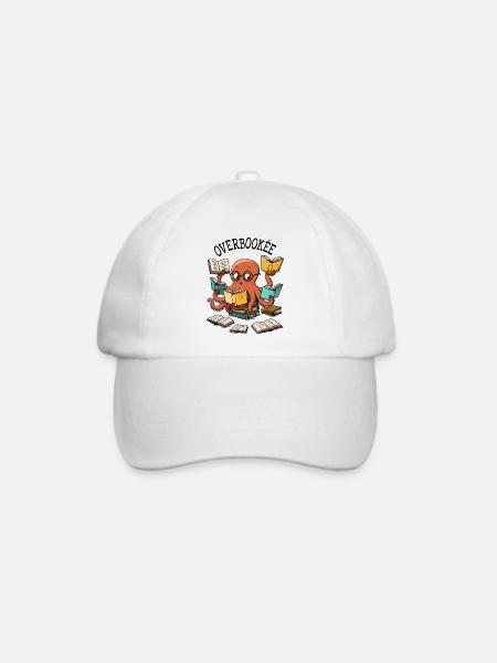 überbucht - Baseballkappe - Weiß/Weiß