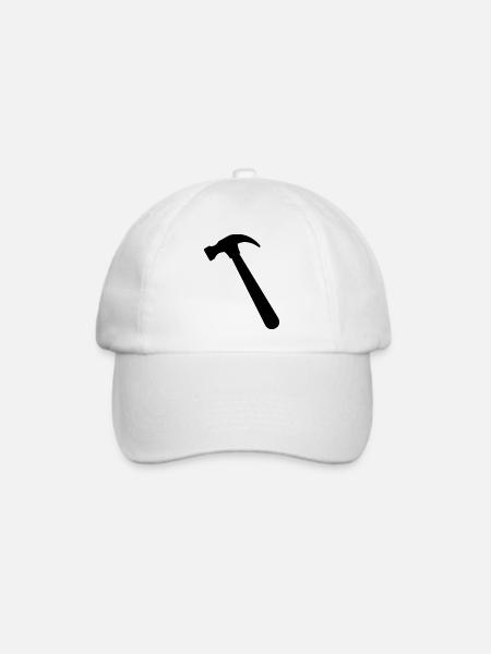 Hammer - Baseballkappe - Weiß/Weiß