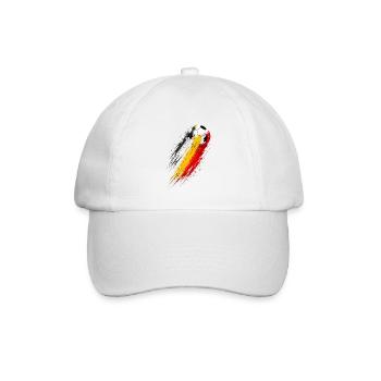 Fußball Belgien Trikolore Drag - Baseballkappe - Weiß/Weiß - Vorne