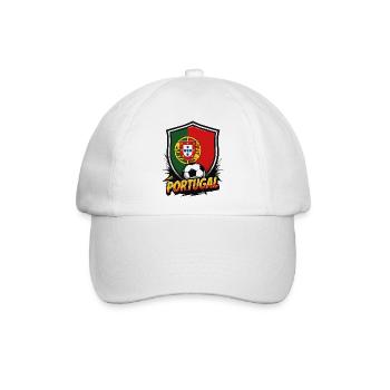 Portugal Fußball Shield Grafik - Baseballkappe - Weiß/Weiß - Vorne