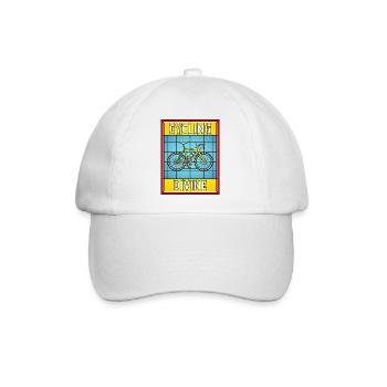 Cycling Divine Buntglas - Baseballkappe - Weiß/Weiß - Vorne