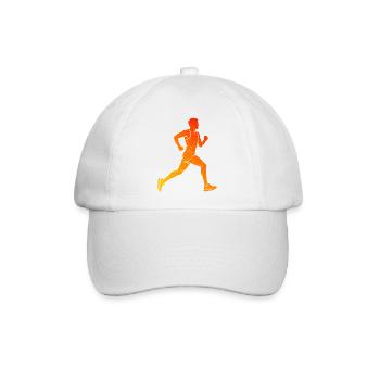 Marathonlaufen Geschenkidee für ein Marathonläufer - Baseballkappe - Weiß/Weiß - Vorne