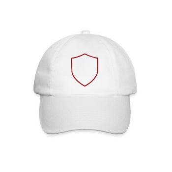 Roter Hintergrund Textur Vorlage personalisieren - Baseballkappe - Weiß/Weiß - Vorne