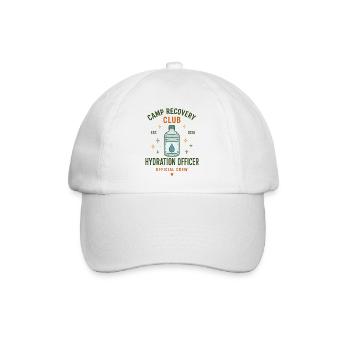 Hydration Officer – Camp Recovery Club Crew - Baseballkappe - Weiß/Weiß - Vorne