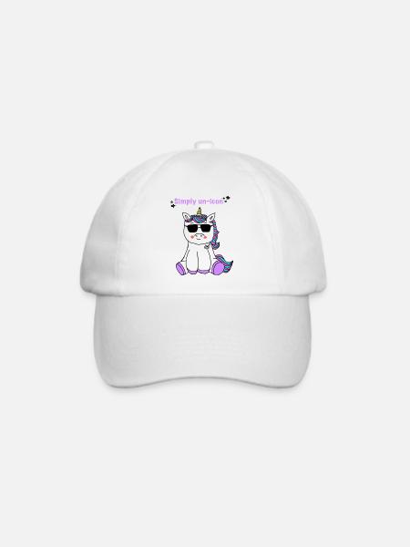 Einhorn - Baseballkappe - Weiß/Weiß