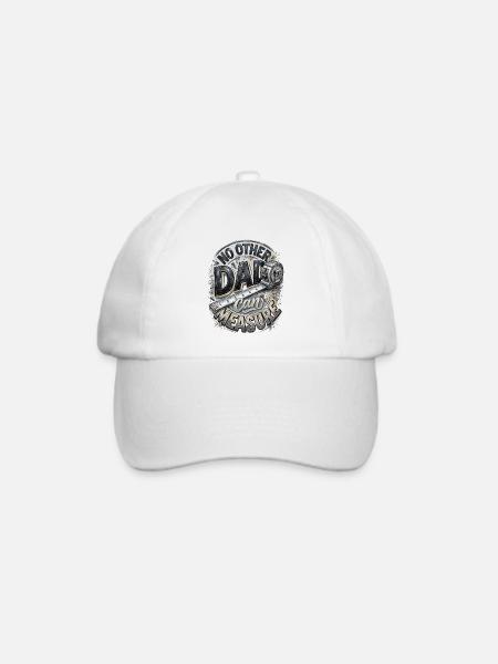 Kein anderer Dad kann messen Vatertag Vater - Baseballkappe - Weiß/Weiß