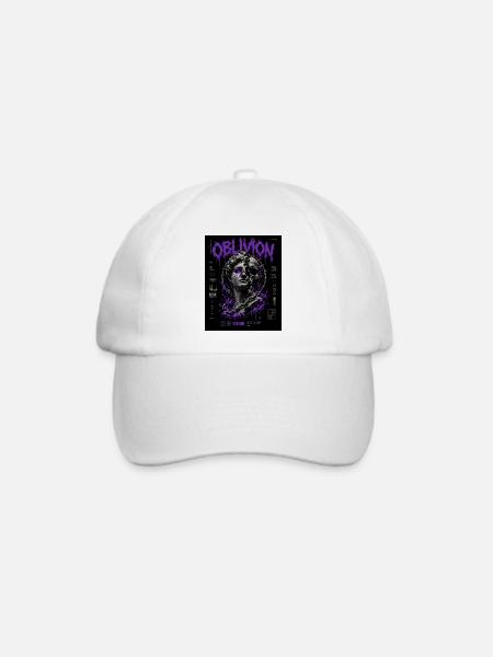 Oblivion Neon-Statuen-Chaos - Baseballkappe - Weiß/Weiß