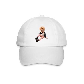 Kawaii-Punk Stil Diva - Baseballkappe - Weiß/Weiß - Vorne