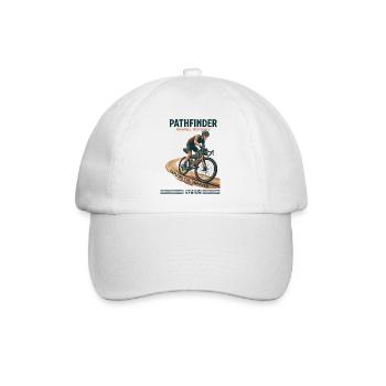 Pathfinder Gravel Odyssee - Baseballkappe - Weiß/Weiß - Vorne