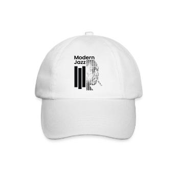 Moderne Jazz-Ikone - Baseballkappe - Weiß/Weiß - Vorne