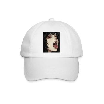 Vampirischer Herzblick - Baseballkappe - Weiß/Weiß - Vorne
