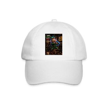 Stromschlag Elf Frohe Weihnachten Chaos Humor - Baseballkappe - Weiß/Weiß - Vorne