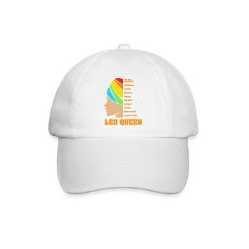 Sternzeichen Löwe - Baseballkappe - Weiß/Weiß - Vorne