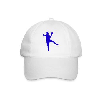 Handball Sprung mit Ball - Baseballkappe - Weiß/Weiß - Vorne