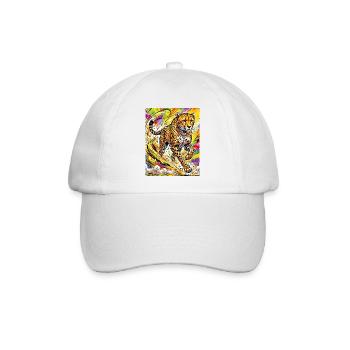 Gepard - Baseballkappe - Weiß/Weiß - Vorne