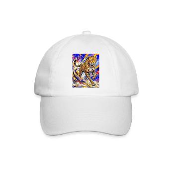 Gepard - Baseballkappe - Weiß/Weiß - Vorne