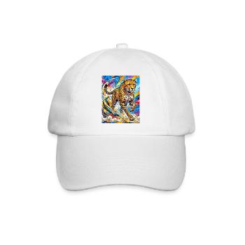 Gepard - Baseballkappe - Weiß/Weiß - Vorne