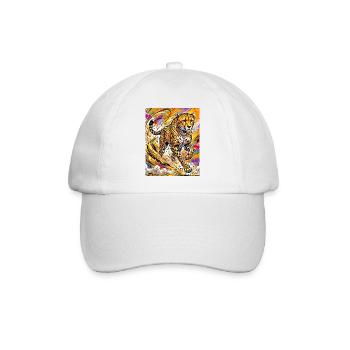 Gepard - Baseballkappe - Weiß/Weiß - Vorne