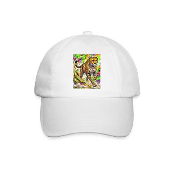 Gepard - Baseballkappe - Weiß/Weiß - Vorne