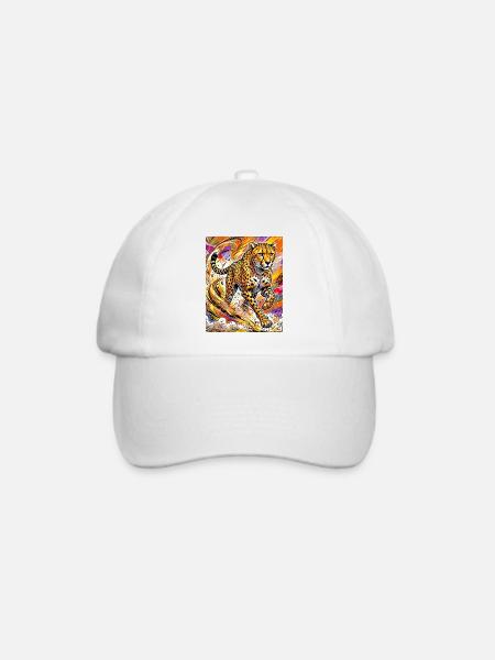 Gepard - Baseballkappe - Weiß/Weiß
