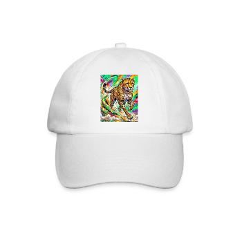 Gepard - Baseballkappe - Weiß/Weiß - Vorne