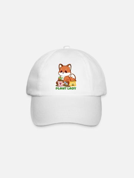Kleiner Fuchs Pflanzenglück - Baseballkappe - Weiß/Weiß